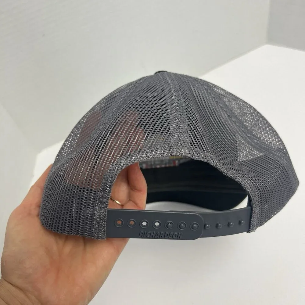 Richardson Euro American Hockey Hat‎ Trucker Hat Mesh Back Snap Back Adjustable
